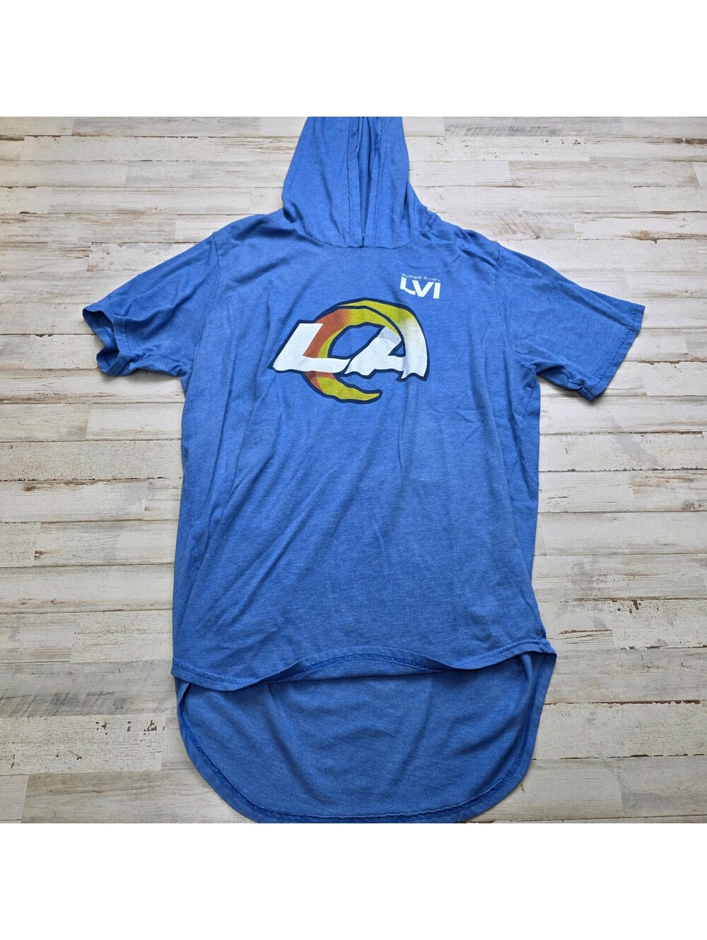 Los Angeles Rams Odell Beckham Jr #3 Adult XL Super Bowl LVI Hooded T-Shirt